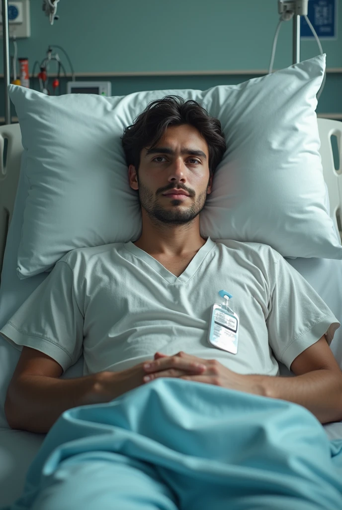 A 25-year-old man in hospital with a colostomy in his stomach and wanting to go home