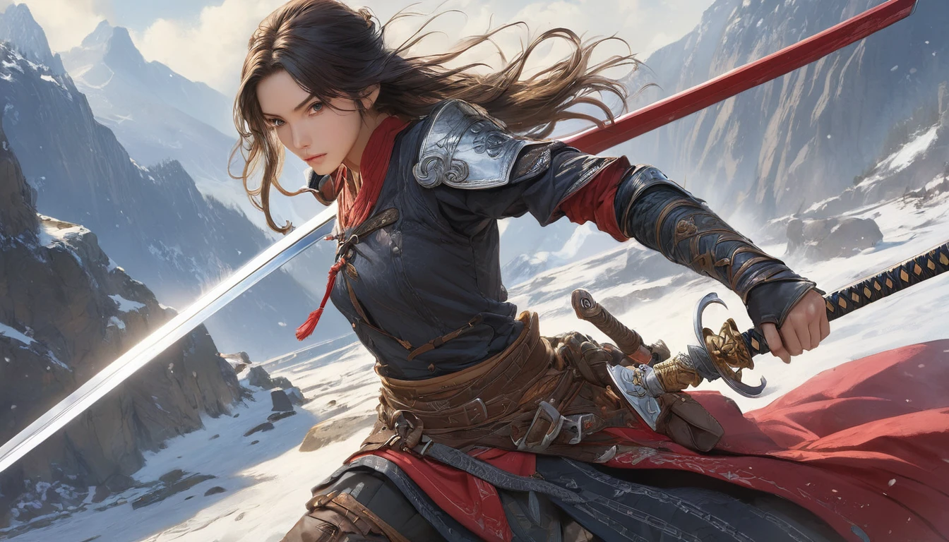(masterpiece, Highest quality:1.2), Western Swordsman, Fantasy