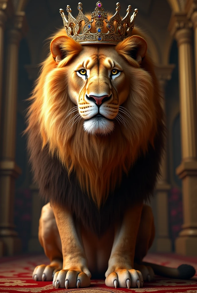 lion with crown