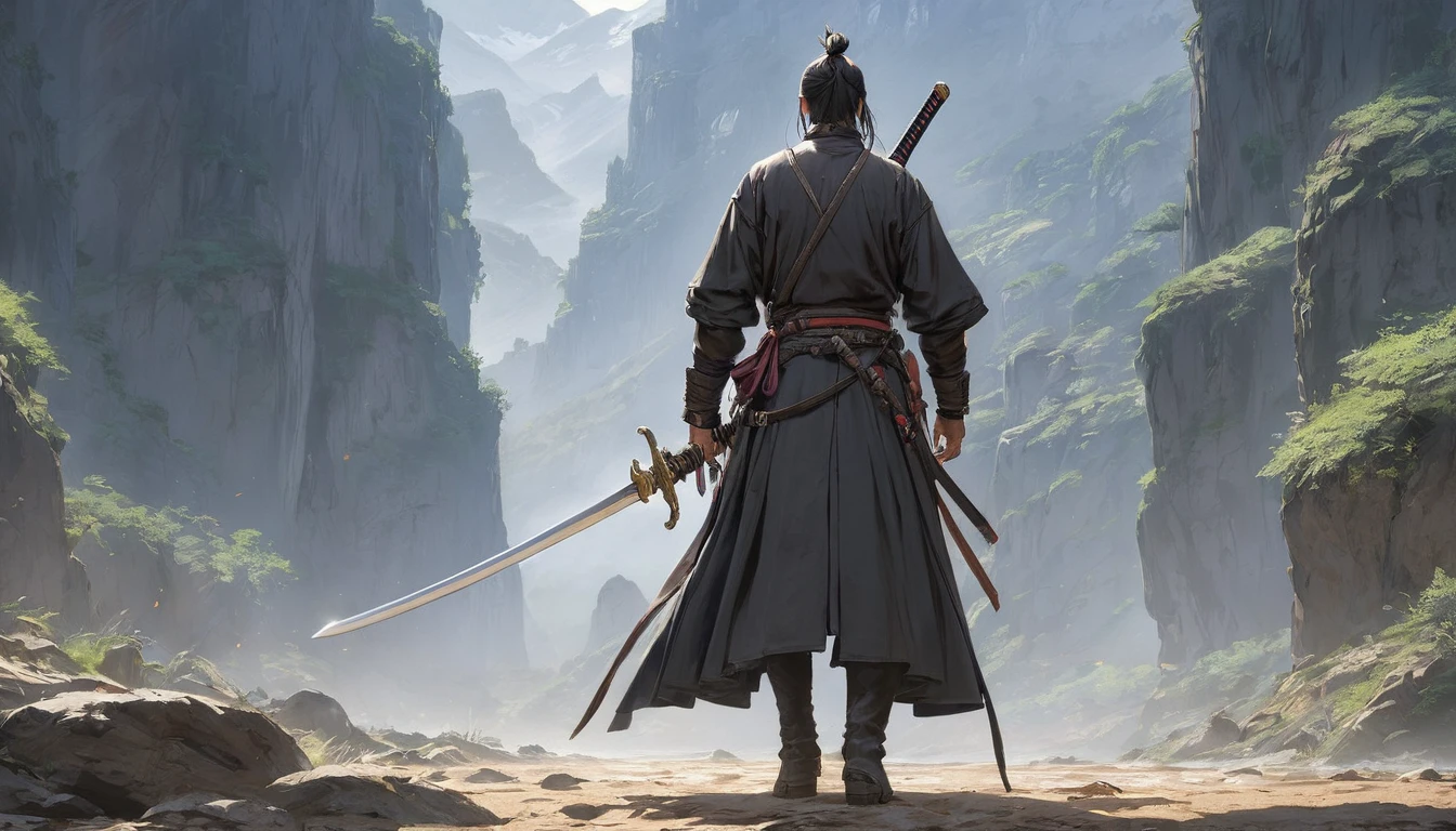 (masterpiece, Highest quality:1.2), Western Swordsman, alone