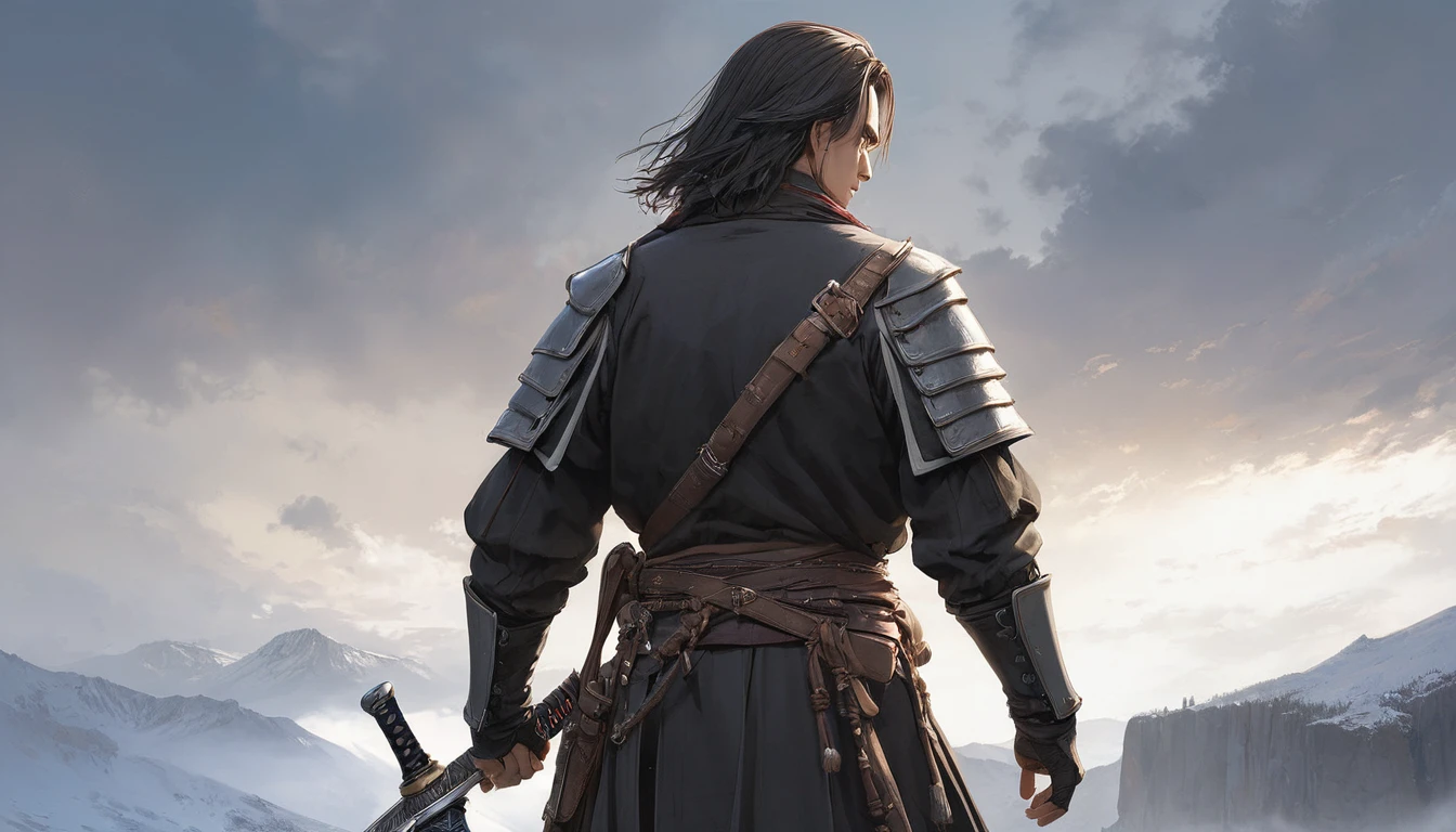 (masterpiece, Highest quality:1.2), Western Swordsman, alone