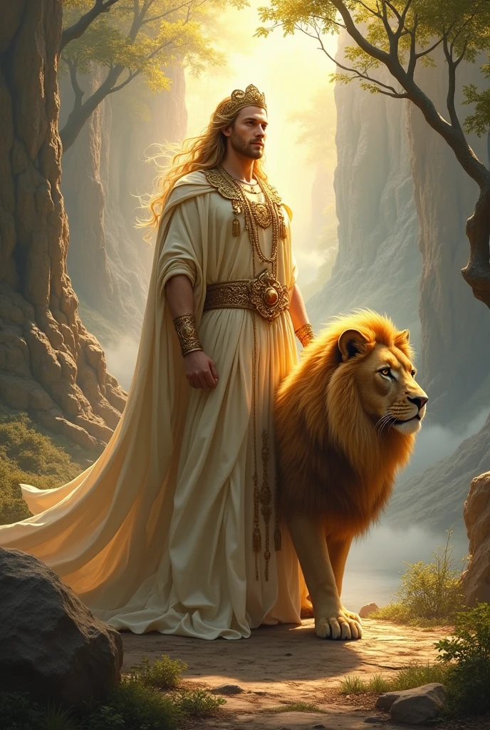 God and a lion 
