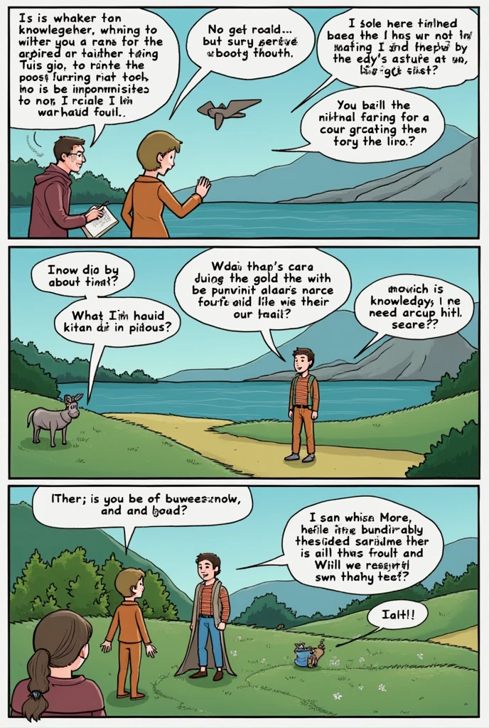 create a comic that:
Incorporates knowledge from various sources on environmental issues