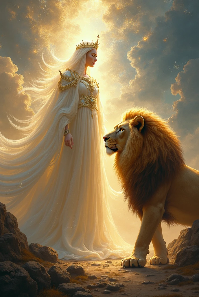 God and a lion