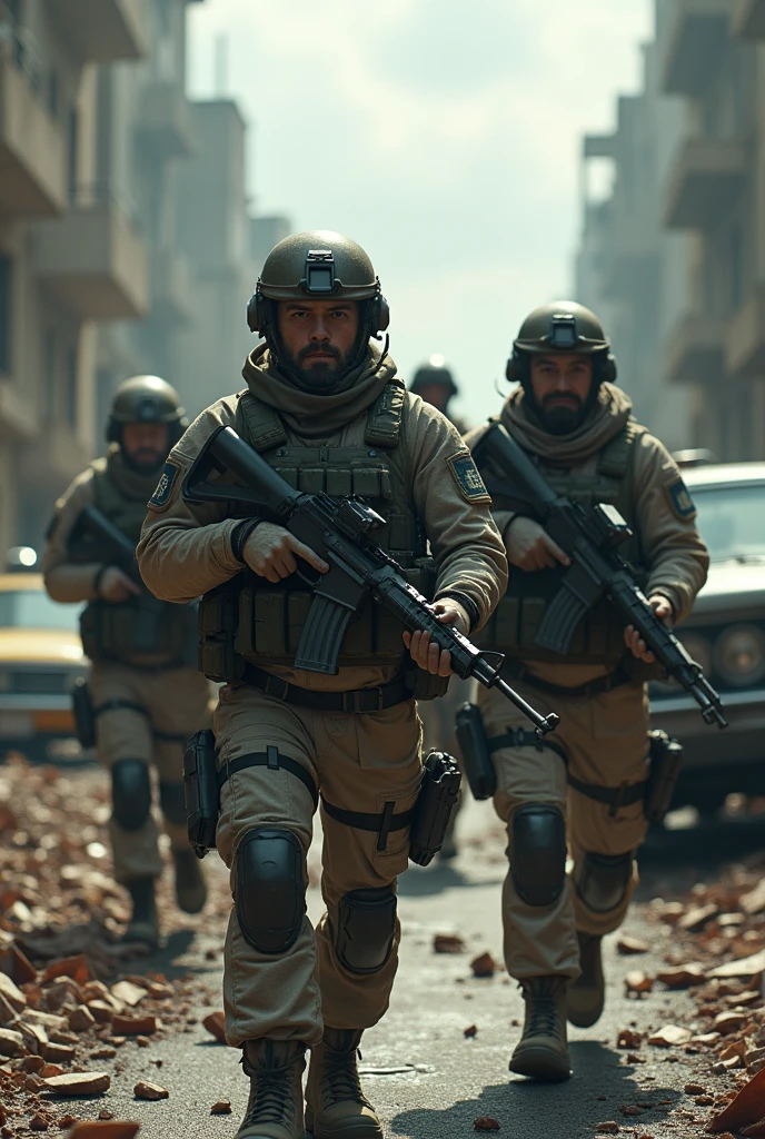 Elite soldiers in zombie apocalypse
