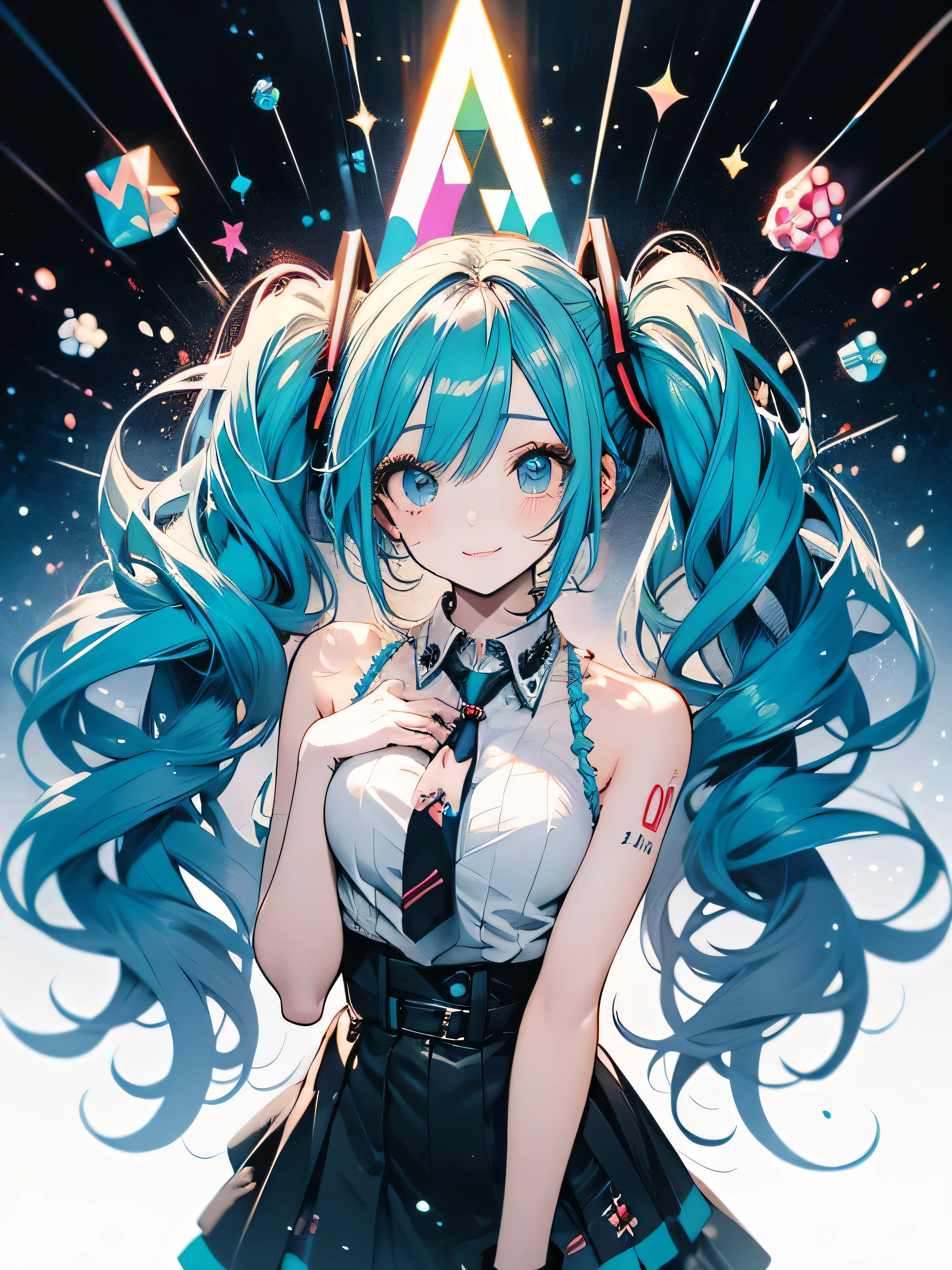 One Girl, hatsune miku, Cowboy Shot,