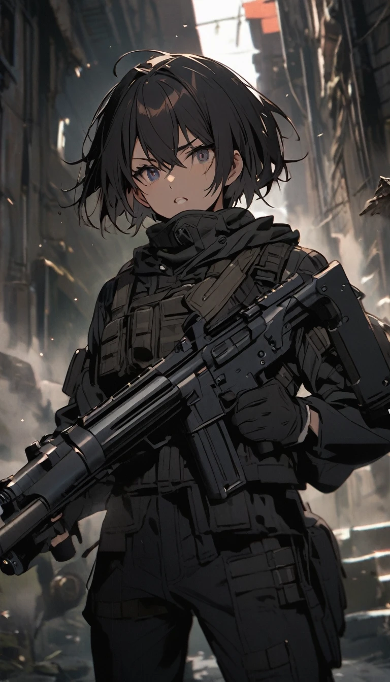 pistol with silencer
