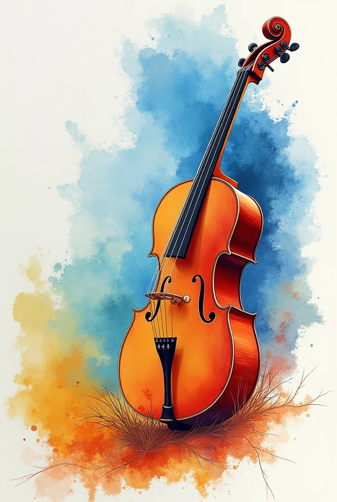 I want you to create an image that represents the watercolor music of toquinho