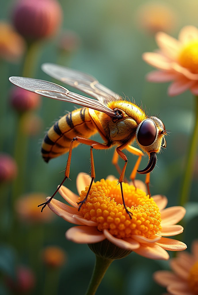 pollinating fly 
