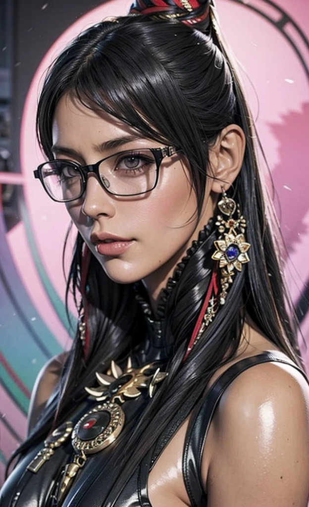 Woman with long black hair, naked and very beautiful, a pure temptation