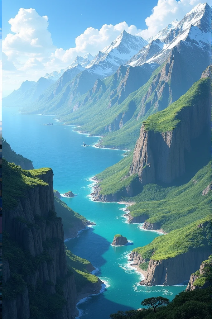 Sea, mountains, rivers