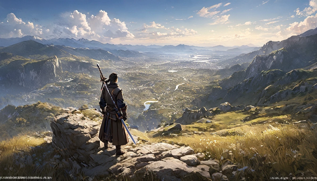 (masterpiece, Highest quality:1.2), Western Swordsman, alone、Nice views