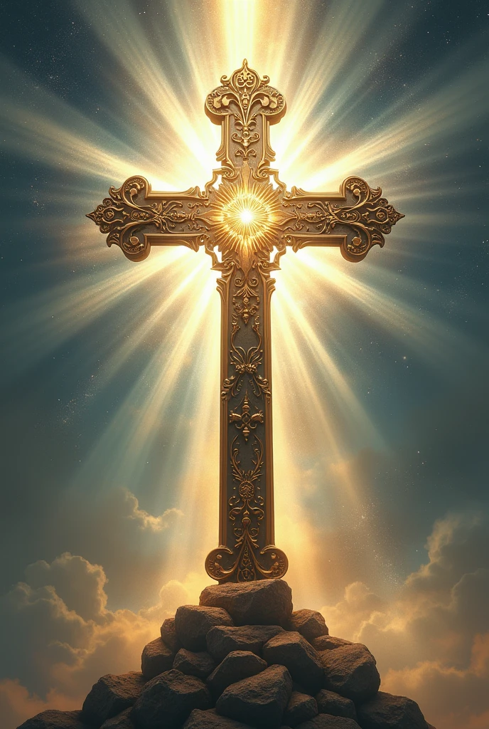 Generate a beautiful image that says "The cross is the strength and wisdom of God"