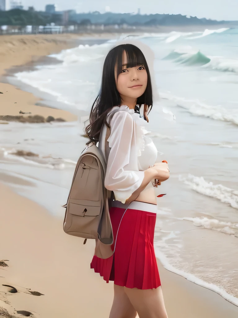 Red Skirt,monochromatic