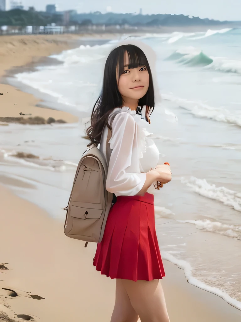 Red Skirt,monochromatic