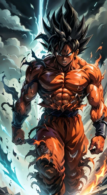 Get ready for a visual feast,Black Goku Demon has a handsome face and a pair of piercing red eyes. In his transformed state, He exudes extreme instinct and strength, Create an epic animation about this energetic man. See how he manipulates fire and lava in stunning animated artwork,Leave you in awe. This concept art comes straight from the Dragon Ball universe, Comic-style 8K wallpapers will take you into another dimension. Prepare to be blown away by this detailed work of digitally animated art, The ultimate combination of style and power.