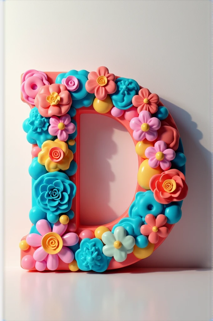 Make a picture of only 3D artistic letters that only says the complete word: “Doris” to be realistic, pretty and colorful, that is not in italics and with relief