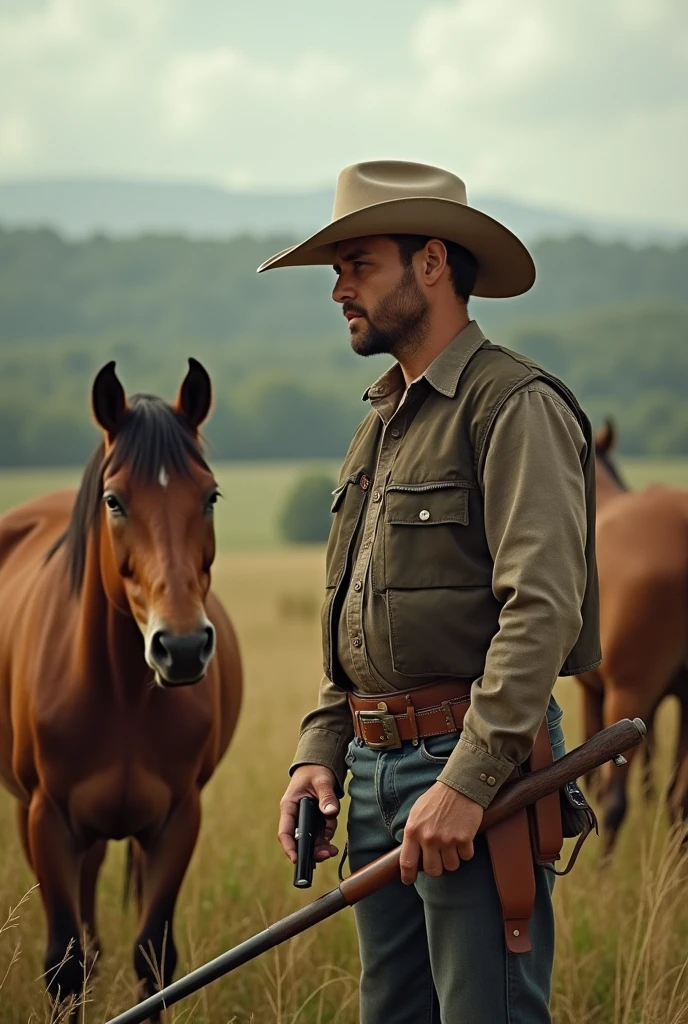 Man gives back armes to a farmer