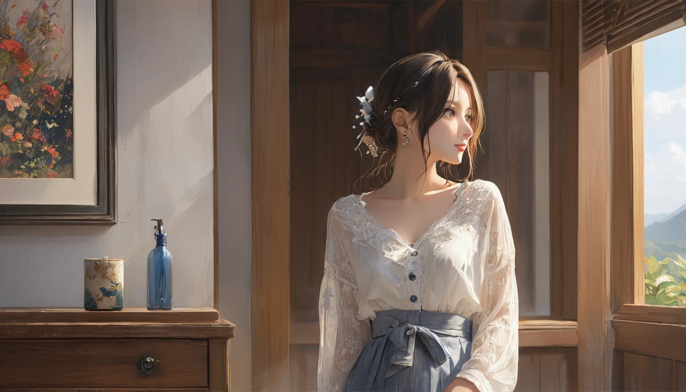 (masterpiece, Highest quality:1.2), One Girl, alone