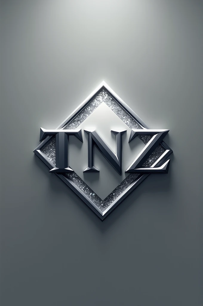 TNZ brand logo in capital letters ( We follow the trend, We look for news, we tend with Zeal) that expresses grandeur. Use shades of gray but with a silver touch, diamond effect . The company operates in the renovation area , contractor . Do you want to present an innovative concept that we call "Premium". To serve high-end customers