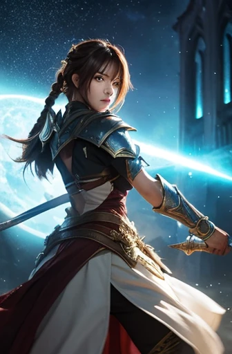 Beautiful Fighting Adventurer,Fantasy-style light clothing,pure