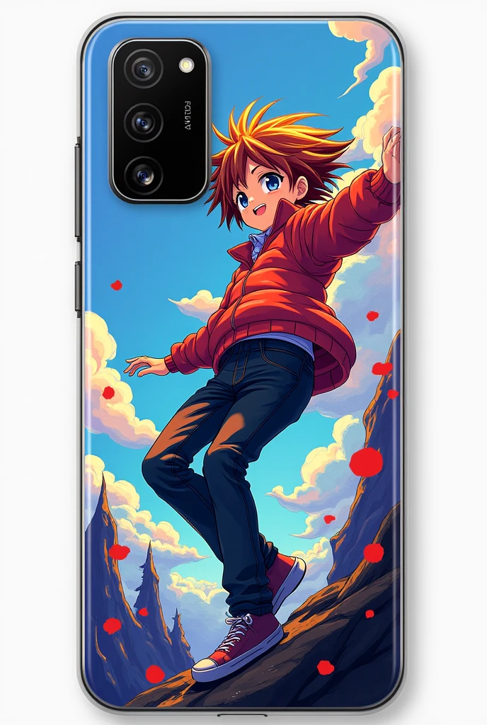 make a image mobile phone with anime back skins