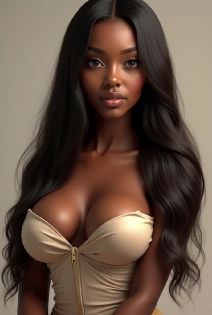 Interpretation of the human female form, Beautiful glowing skin, long, dark flowing hair, Modern visual concept art, Inspired by Enoch Boles, John Simmons, ArtGerm, Trending on ArtStation, intricate detailes, 4k 3D concept art, High resolution, masutepiece,