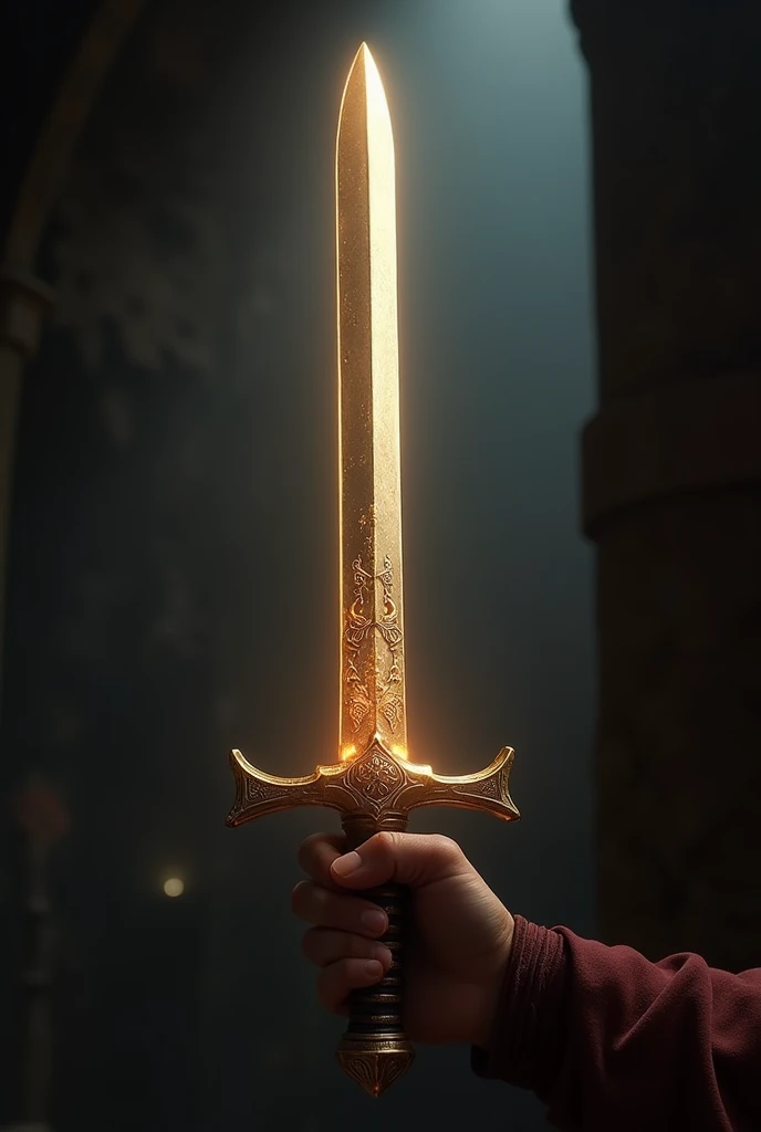 A shining sword