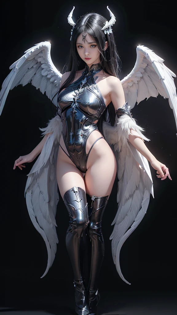 A gigantic rift, large breasts, Breast augmentation, plump breasts, fully grown breast, emphasis on wings, wings on shoulder, Angel wings and devil wings, white wings and black wings, (Realistic picture, highest resolution, 16ก), (A demon god with wide wings and enormous power on his shoulders..., Twelve wings on the shoulders., black bat wings:1.3 white angel wings:1.5), 6 angel wings, 6 devil wings, (Beautiful girl with two meter long hair, shiny black hairงาม, Smooth white skin, Lips are very red.), ((stand, already)), (big breasts, หัวBig tits), (gigantic breast, breast augmentation, Breast 400 cc., small waist, hips raised, small thighs, Long legs), (dynamic poses), (Armor that slightly conceals the body), Separate theme, (Angel wings and devil wings), floating in the air above the groundดิน, background darkness, Embraced with twelve wings, The horns that grow from the head are like a crown., He who has light, wears little armor, There is power coming out of the body., sparkling wings, white light black light, amazing wings, beautiful gesture, 8K resolution, Resolution 4000 x 2250 pixels, beautiful gesture, Angel wings and devil wings, (Realistic picture, highest resolution, 16K), (A demon god with wide wings and enormous power on his shoulders.., Twelve wings on the shoulders., black bat wings:1.3 white angel wings:1.5), Angel wings and devil wings, white wings and black wings,, Have wings 100 Have wings 1000, Angel wings and bat wings, wings inserted between wings, 12 wings, 6 angel wings, 6 bat wings, Angel wings and devil wings, white wings and black wings,, (Beautiful girl with two meter long hair, shiny black hair, Smooth white skin, Lips are very red.), very long hair, ((stand, toe)), (big breastsโต, หัวBig tits), (gigantic breast, small waist, hips raised, small thighs, Long legs), (dynamic poses), (black and white leotard, There are beautiful patterns., Decorated with gold embroidery., Show off your chest), Separate theme, (Angel Wings and Demon Lord Wings), floating in the air above the ground, background darkness, Embraced with twelve wings, He is white and black., A rainbow glow on the back of the head, The most busty breasts, Big tits, universe backdrop, dynamic gesture, Drive the skin, Smooth white skin, (The wings are in layers, alternating with white, alternating with black. The wings are alternating with layers of white, alternating with layers of black, and alternating again.), gold pattern set, A gigantic rift, large breasts, Breast augmentation, Big titsโคตรๆ, Show your breasts, Enlarged breast, Eye-catching milk stove, fully grown breast, เต้าBig tits