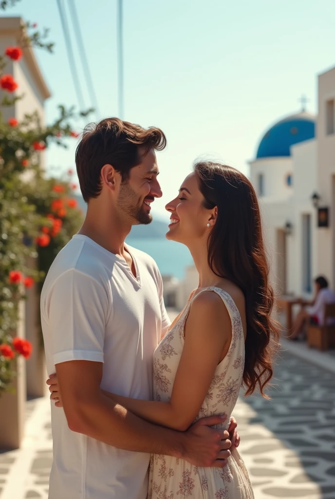 A picture of me and my boyfriend in Greece