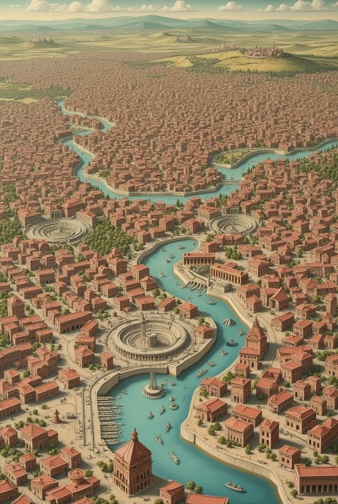 CriIt is um mapa da roma dividido It ism várias rIt isgiõIt iss (It is.g, Forum, colossIt isu, tIt isrmas, It istc)