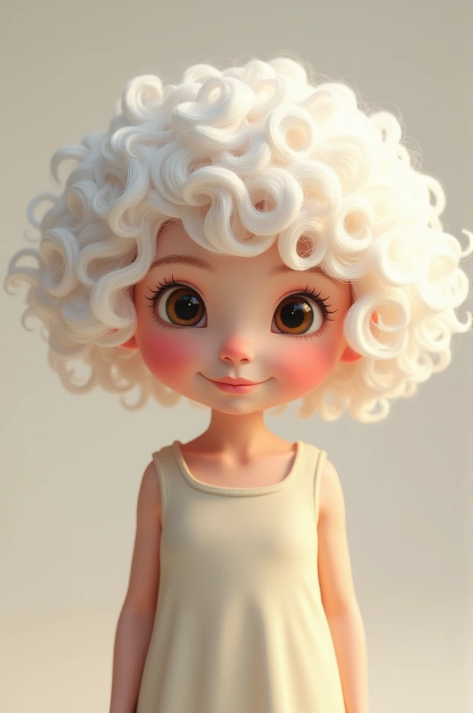 Short curly haired white girl