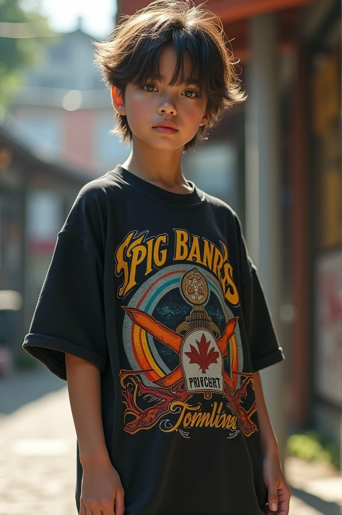 You were wearing oversized gear t-shirts