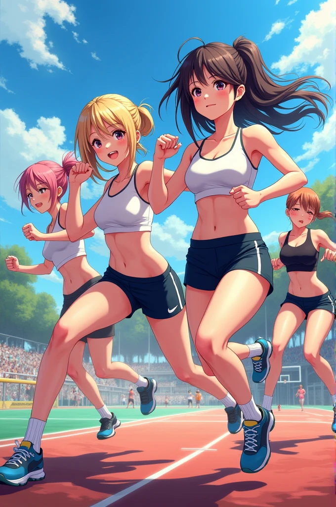 Sporty anime girls

