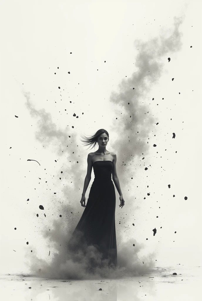 Explosion image "Female talent" minimalist