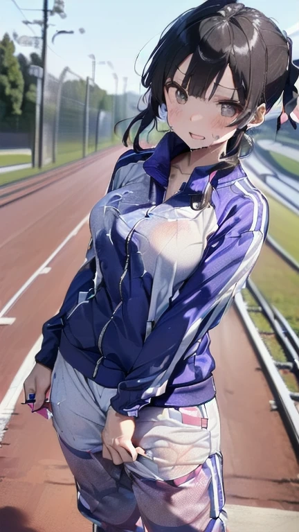 (must be follow these prompts:2.2),masterpiece,best quality,extremely detailed,(in her clothing:3.5),(in her track suit clothing:3.6),(adorable expression:2.5),(usual face:2.2),(displayed one girl on single picture:2.4),(black hair:2.1),(ジャージを着用している身長が低くて少しふくよかなHigh school girls:2.2),(そのHigh school girlsはあどけない印象だが臭い精液をかけられたジャージの上着とズボンをそのまま着用している:2.1),(そのHigh school girlsは湧き上がった性欲に対してジャージを着たままでこらえている:1.4),(A tough training session with sweat, semen and love juices gushing out:2.3),(If you make a mistake, your coach will punish you by ejaculating inside your vagina.:2.3),(そのHigh school girlsのジャージを着用している全身には性的絶頂に達しながら分泌されたぬるぬるした分泌物がまとわりついた:1.7),(そのHigh school girlsは性的に興奮した男子部員に脱いだジャージの汗の臭いを嗅がれたり精液をかけられたりしている:2.5),(そのHigh school girlsは着用しているジャージにだいぶ前に射精されたのでしみこんだ精液がやがて琥珀色に変色している:2.3),(libidonous tumultus are happened on her under her track suit:2.2),(そのHigh school girlsのジャージの股付近は汗と愛液のために臭くなっている:2.2),(そのHigh school girlsはInnocent faceでとても可愛い:1.9),(淫らな愛液がそのHigh school girlsのジャージのズボンの内股を伝って滴っている:2.1),(そのHigh school girlsのジャージに覆われたおっぱいは強い淫欲のせいでパンパンに膨らんでいる:2.4),(men's elected twangers were inserted her to the depth:2.3),(もちもちした丸みがある身体の精液臭いHigh school girls:2.3),(she was already stroked up to the depth intervaginal sensuous spot:1.8),(notably buldged up her inner labia majora:2.6),(A young, shy moan:1.5),(having big breasts in her clothing:2.6),(運動中のあどけない印象のHigh school girls:2.3),(そのHigh school girlsは身長は低いがほんの少しだけむちっとした身体をしている:2.1),(The crotch of his tracksuit pants is discolored with love juice stains.:2.5),(そのHigh school girlsはズボンの下に隠れて見えないそのマンコから愛液を滴らせながら痙攣している:1.8),(そのHigh school girlsのむちっとした太股をしっかり包みこんでいる臭そうなジャージのズボンは淫らな分泌物のために湿っている:2.0),(そのHigh school girlsは股間がドロドロになってもそのジャージのズボンはしっかり履いたまま耐えている:2.5),(ズボンの上からいつも自分の股間を押さえているHigh school girls:1.7),(A moan filled with childish embarrassment:1.5),(そのHigh school girlsのジャージに覆われた乳房や乳首は強い淫欲のために張っている:2.4),(そのHigh school girlsは真面目に練習している:2.5),(そのHigh school girlsの脚は短くて太い:2.2),(High school girls:2.2),(she looks like japanese idol:2.3),(Tracksuit pants are made of a durable fabric that will never tear.:2.3),(Her breasts are completely hidden under her jersey:2.4),(she looks like a ta:2.0),(これらは他の誰にでもなく全てそのHigh school girls自身に降りかかった内容:3.5),(Make sure to depict the face:5.3),(Calm expression:4.3),(Innocent face:3),(そのHigh school girls一人だけをしっかりと描いた:3.3),(登場人物はそのHigh school girlsのみ:4.2),(Portrait Style:5)