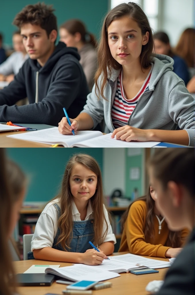 Meme about students using photos from the Olympics