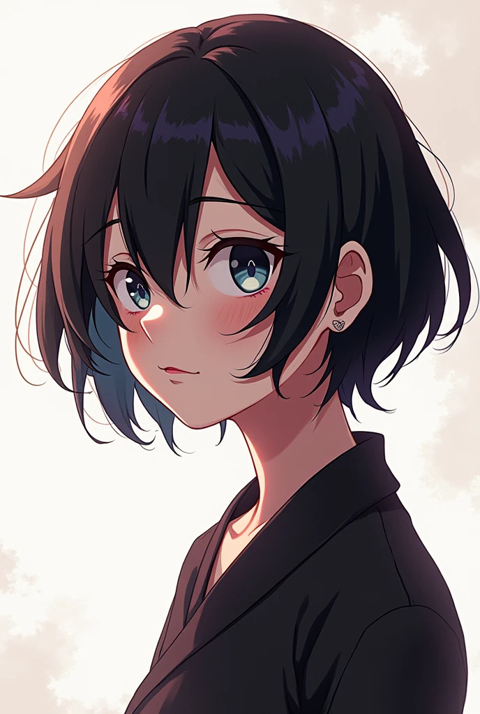 Short hair woman 2d kny