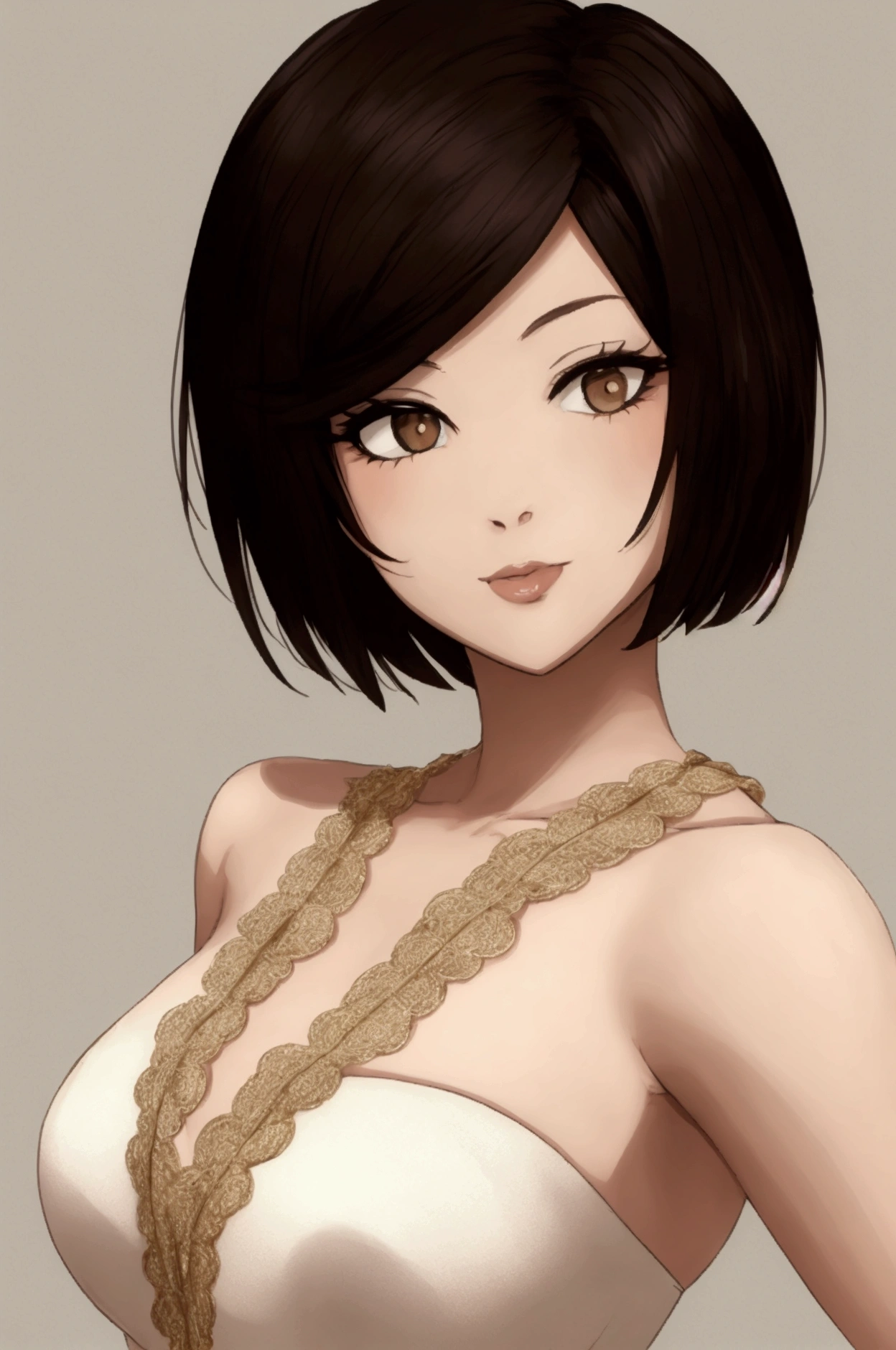 short hair woman