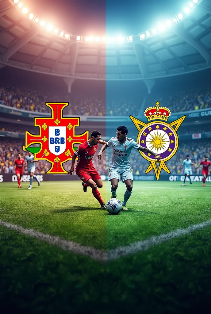 Portugal vs Chacarita Juniors of Argentina logos