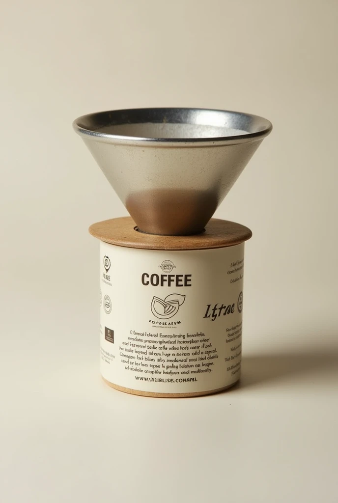 Label for individual reusable and sustainable coffee filter