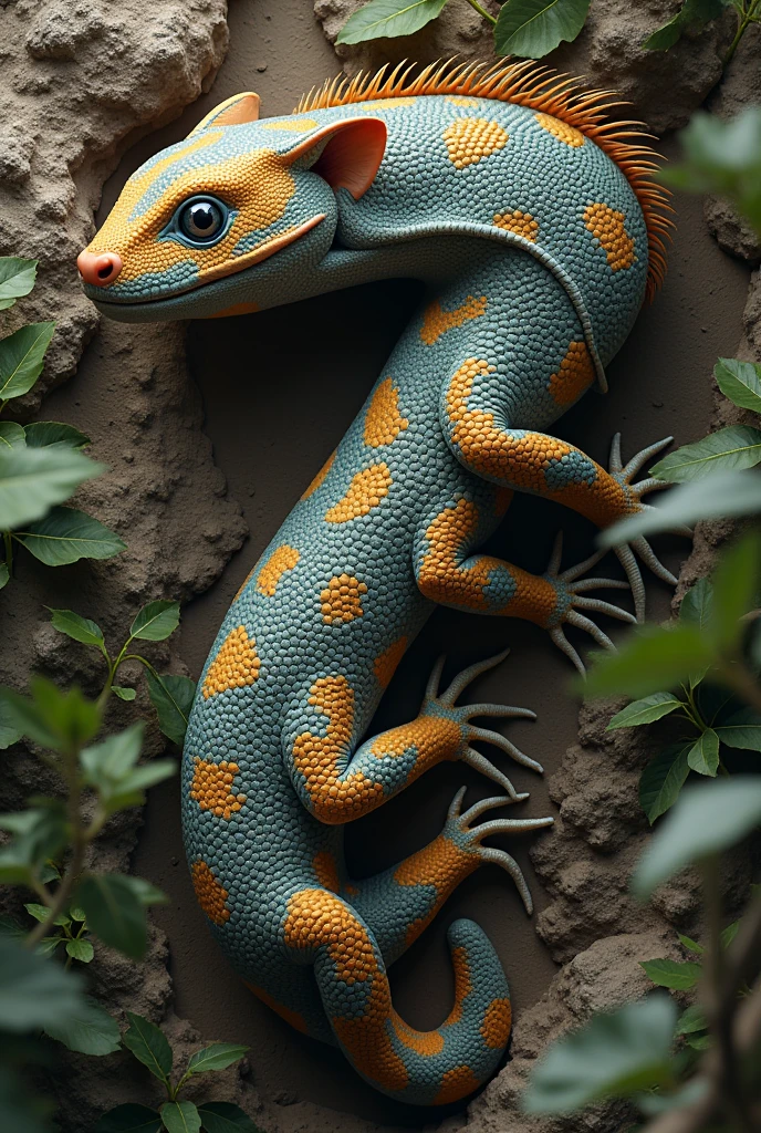 um close up de um lagarto nas costas de uma mulher, manchado ultra realista, detalhado e realista, extremamente realista e detalhado, extremamente detalhado e realista, realista e detalhado, muito detalhado e realista, salamandra, altamente realista e detalhado, lagartixa, Altamente detalhado e realista, Directed by: Samuel Silva, very realistic appearance, extremely realistic, lagartixa antro, ritualistic tattoos