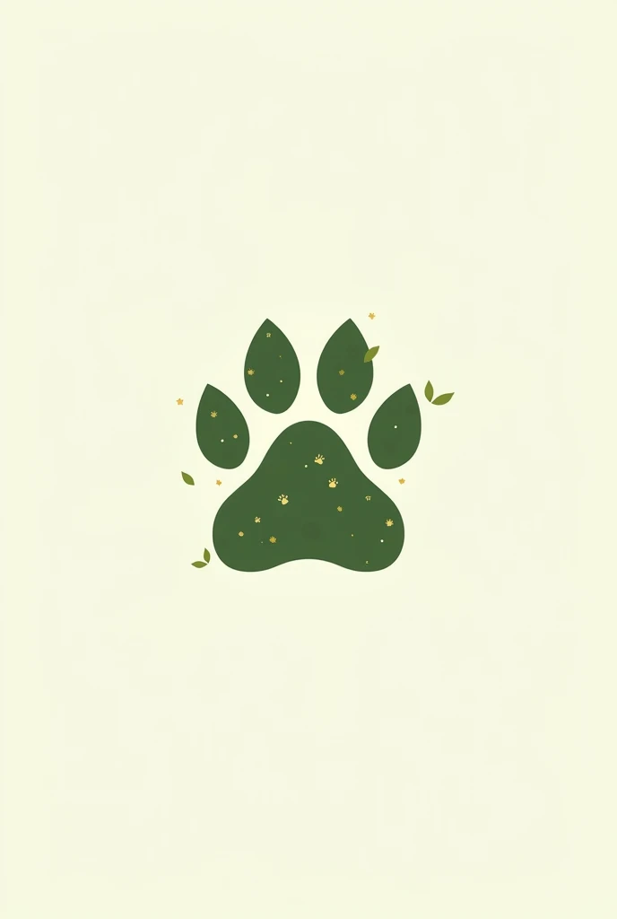 A logo for an eco-footprints company with dog paw prints or associated with animals