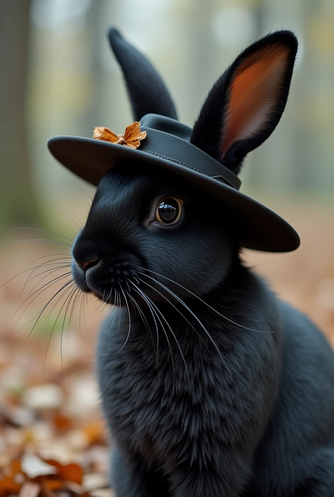 Black rabbit、hat