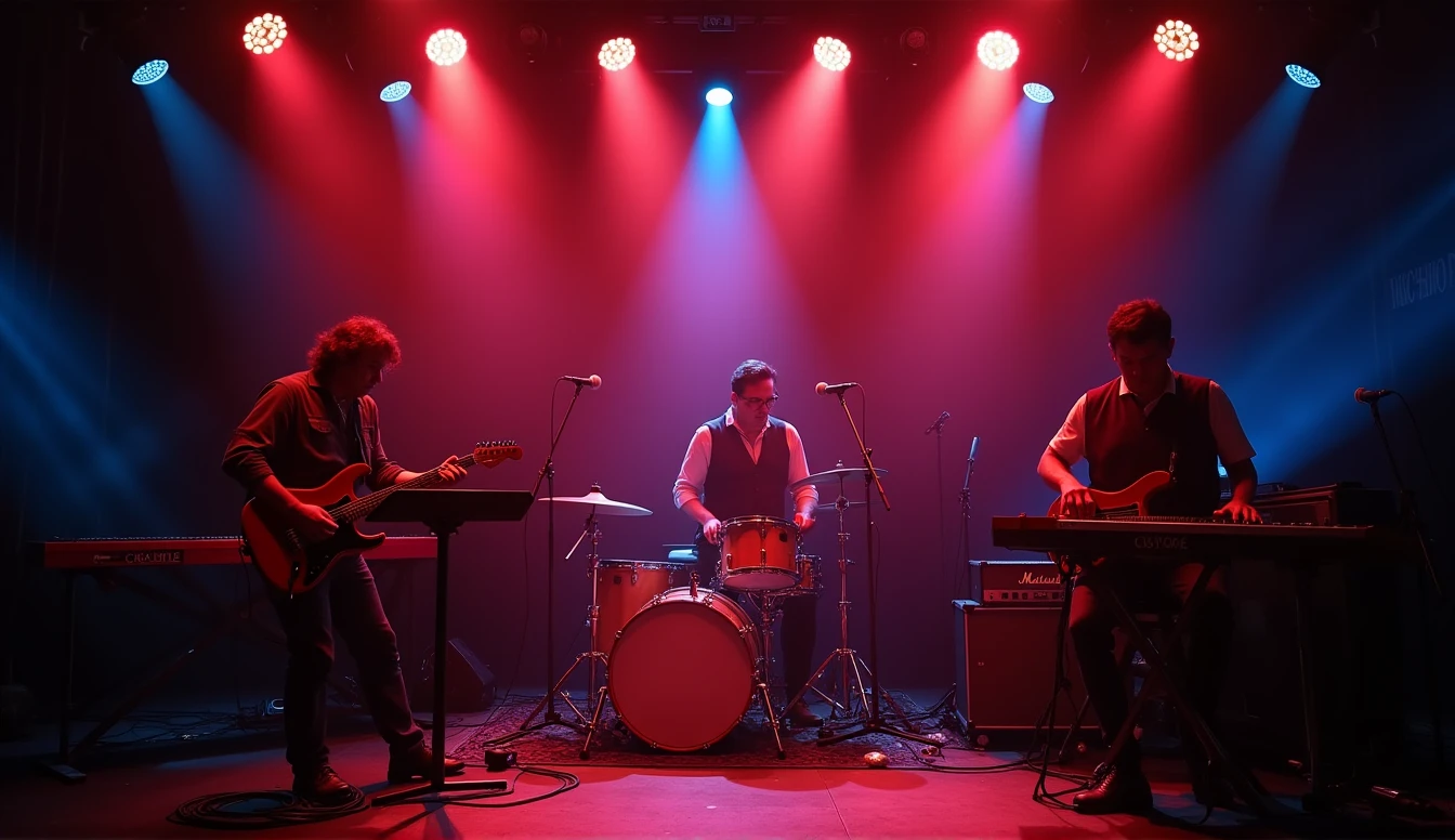 create jazz atmosphere, estilo noturno, stages, instruments, tudod que lembre jazz jam section