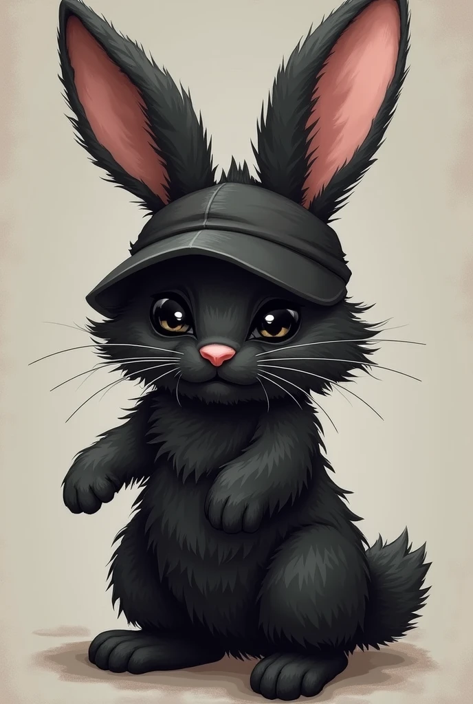 Black rabbit、hat