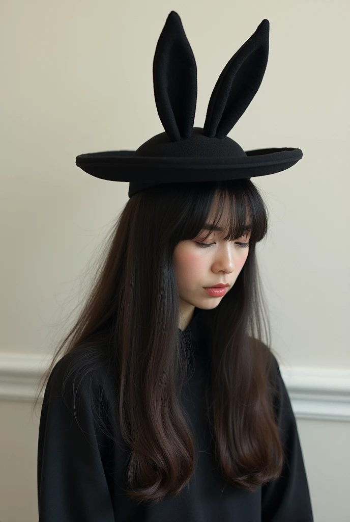 Black rabbit、hat