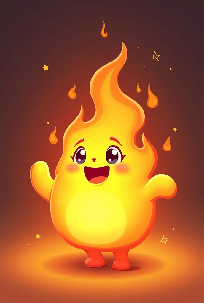 Animated cartoon fire