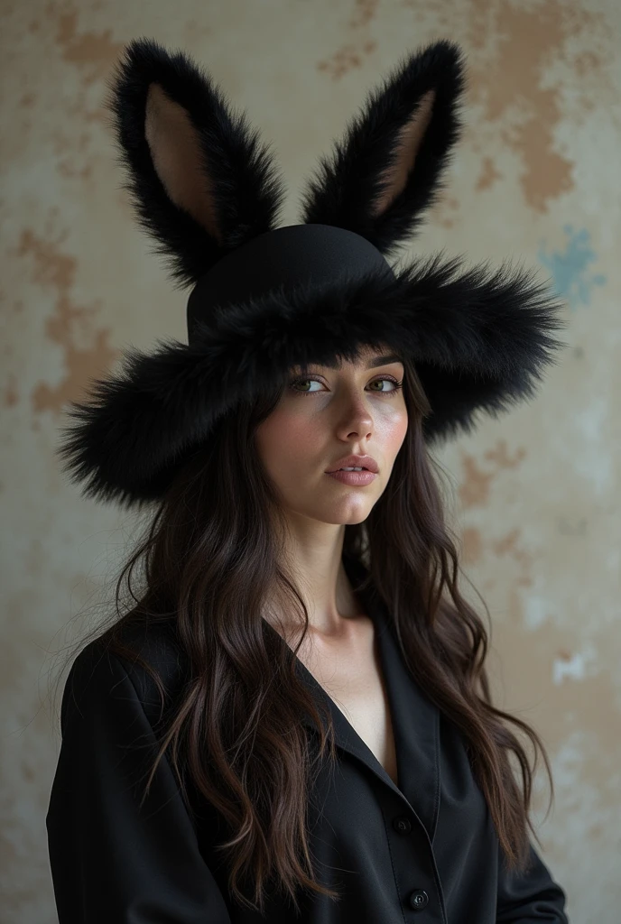 Black rabbit、hat