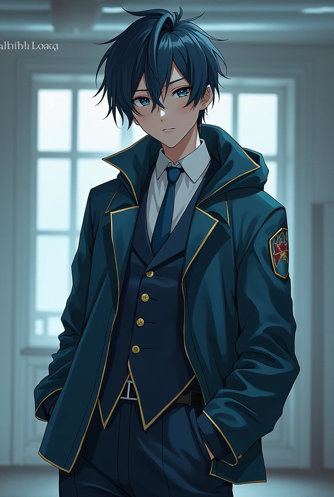 boy、Olympian in shooting、「The Irregular at Magic High School」Uniform Cosplay、indoor、whole body